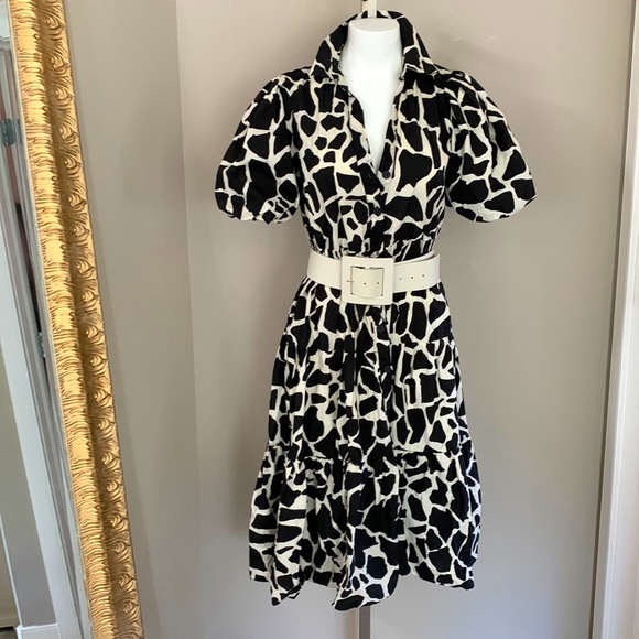 ZARA Printed Midi Dress - Picture 3 of 8